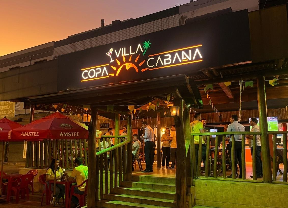 Villa Copacabana ao pôr do sol